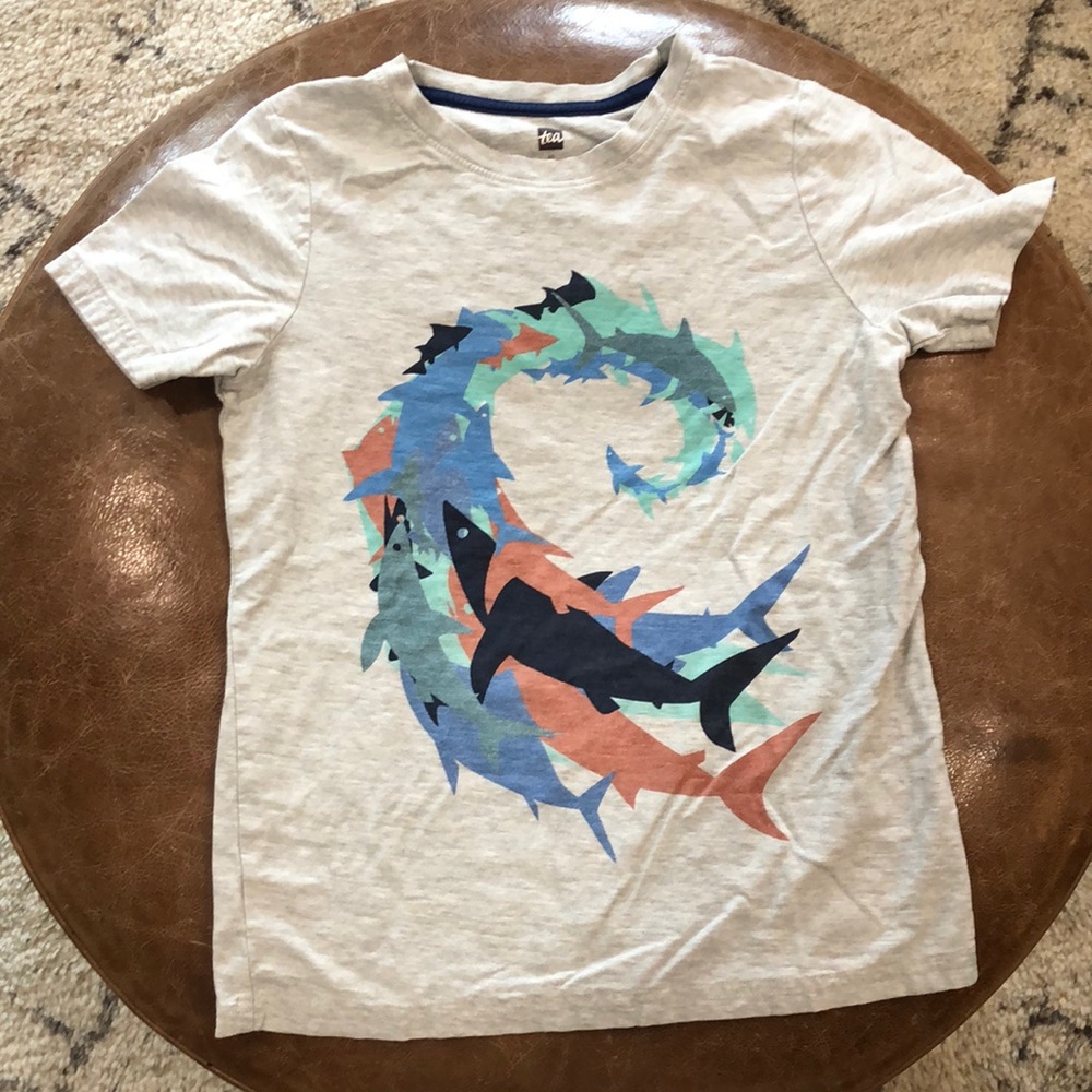 Tea boys t-shirt. No stains. Well loved and in very good condition. Size 10.